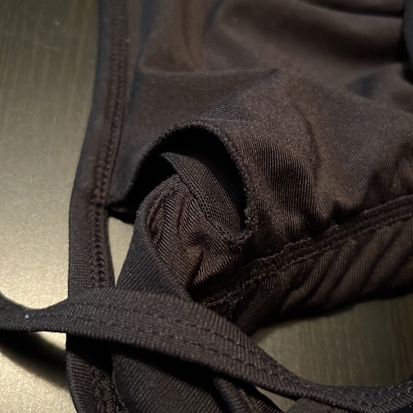 Black Glyder Thin Strap with Back Detail Sports Bra, Size Small - Picture 5 of 5